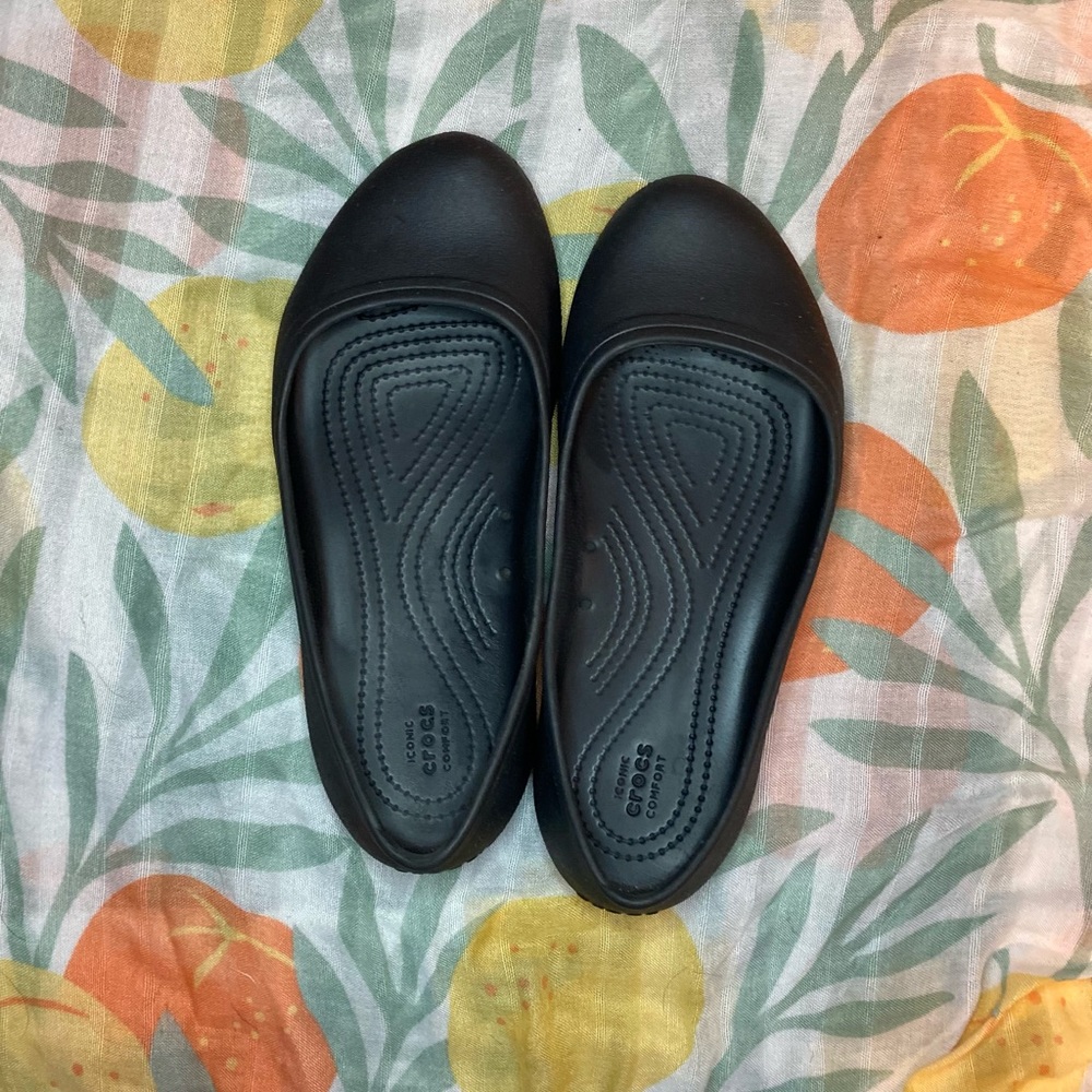 Crocs Women's at Work Ballet Flats Slip Resistant Work Shoes